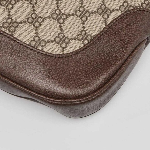 Balenciaga x Gucci Beige/Ebony Coated Canvas/Leather The Hacker Project 1961 ... - Picture 4 of 10